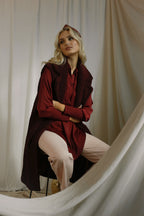 Wine Teddy Vest - SALE