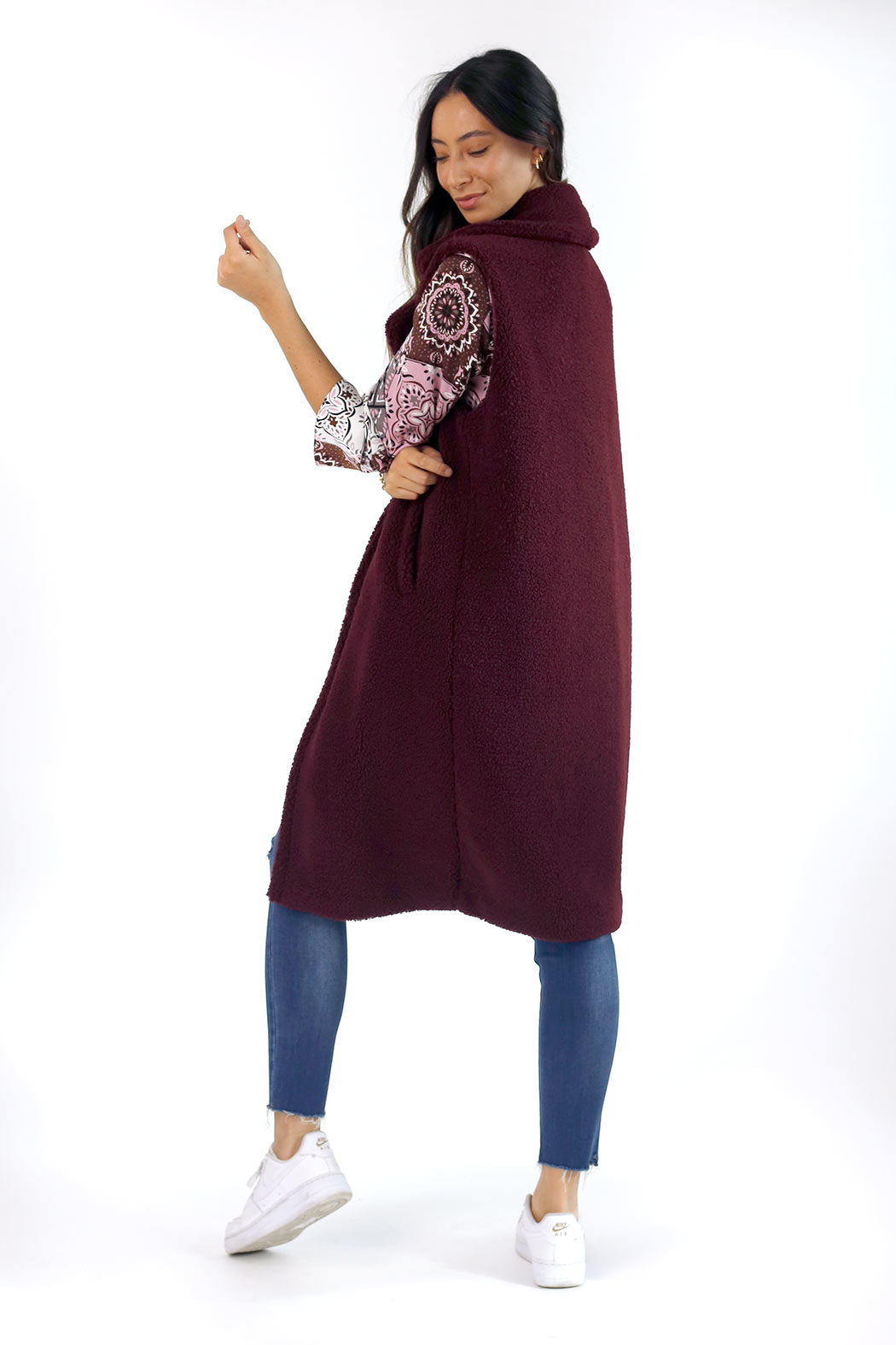 Wine Teddy Vest - SALE