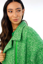 Green Zippy Coat - SALE
