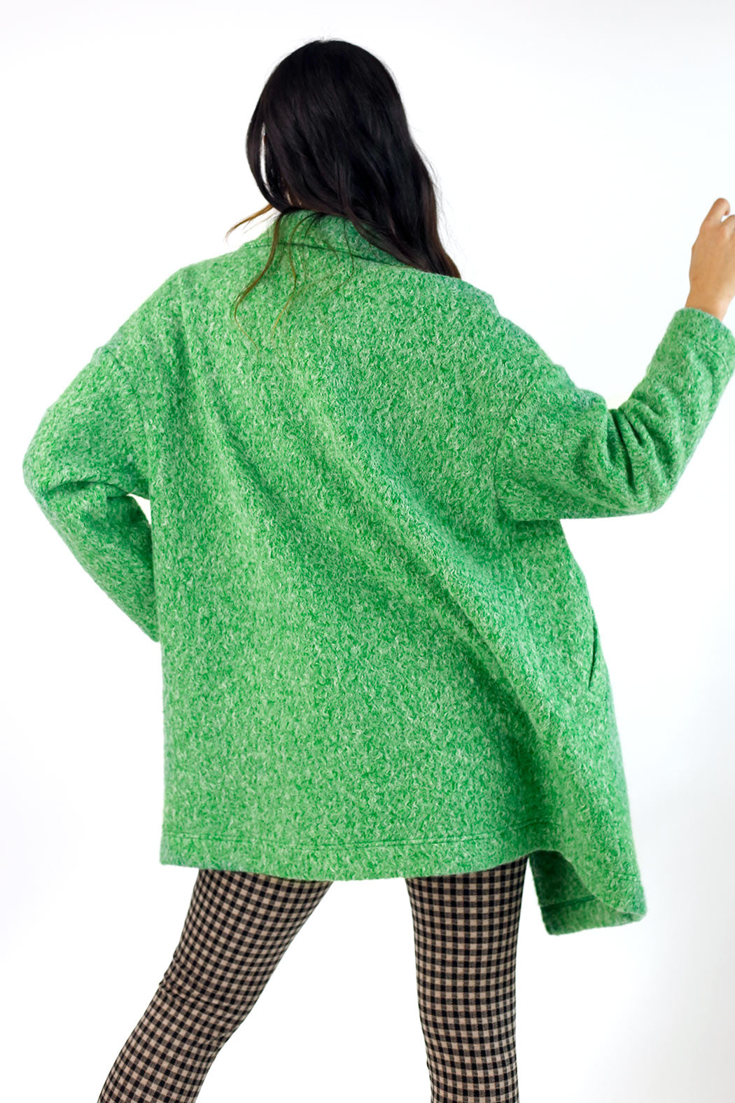 Green Zippy Coat - SALE