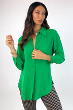 Green Soft Touch Asana Shirt - SALE
