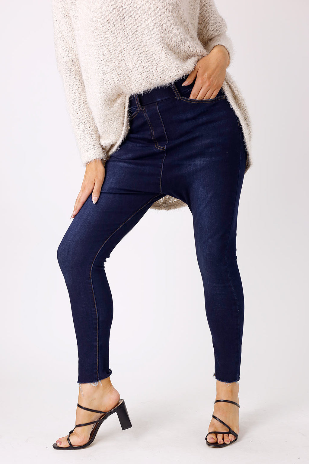 Dark Denim Droppie Jeans - SALE