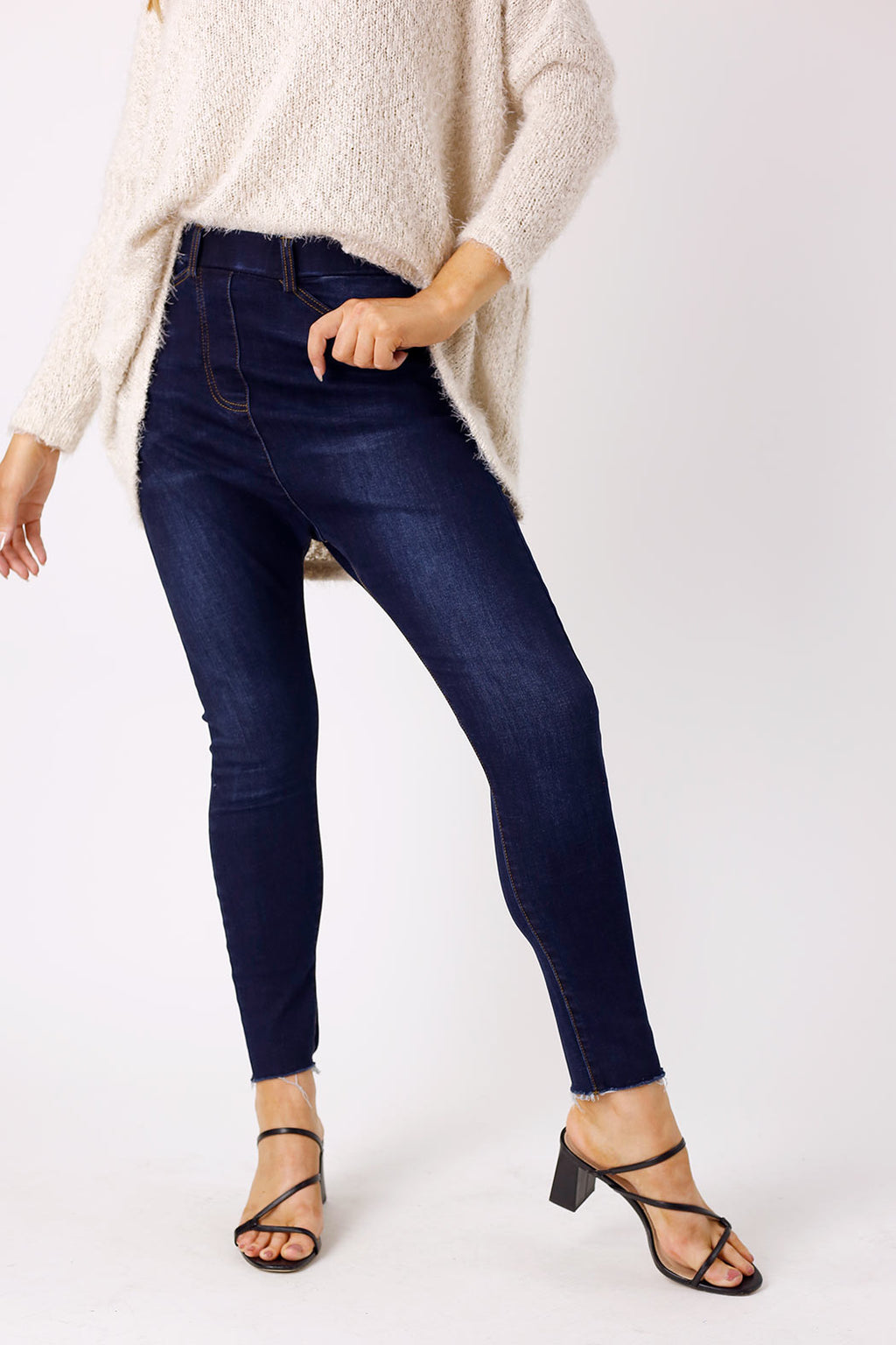 Dark Denim Droppie Jeans - SALE