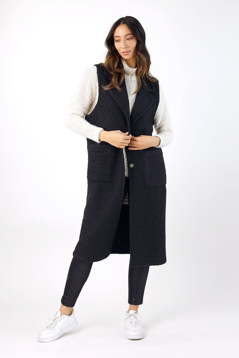 Black London Vest - FINAL SALE