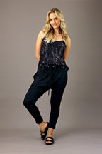 Black Allure Sequin Cami