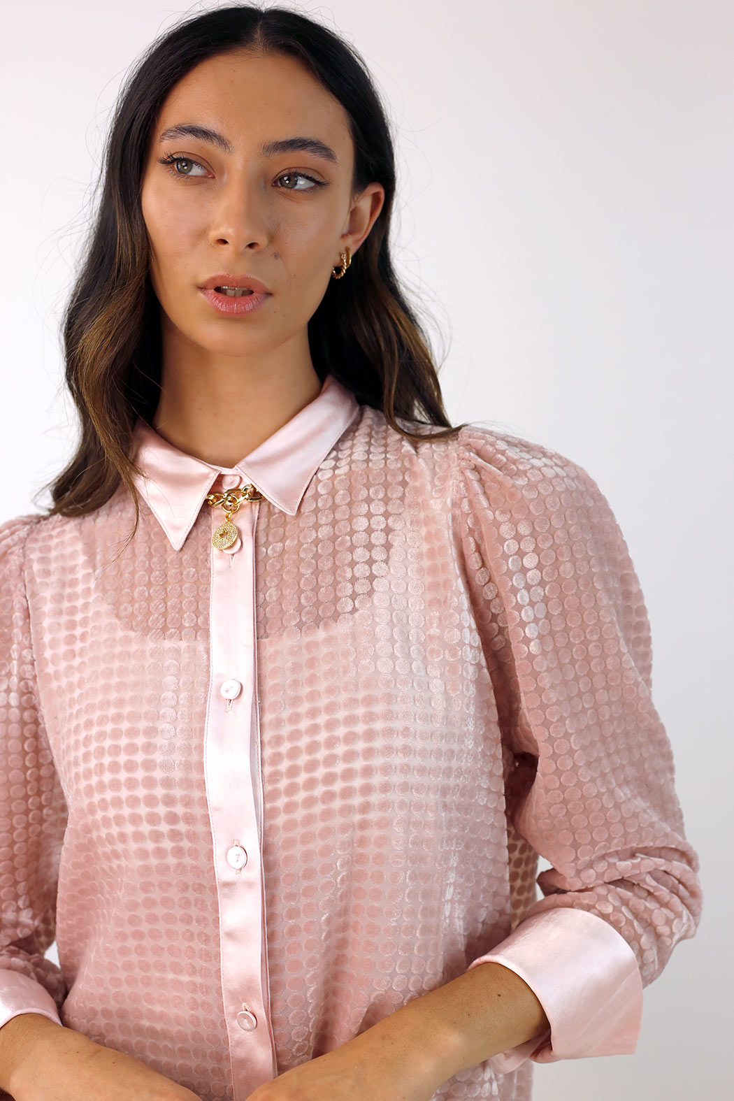 Soft Pink Luxury Statement Shirt - FINAL SALE