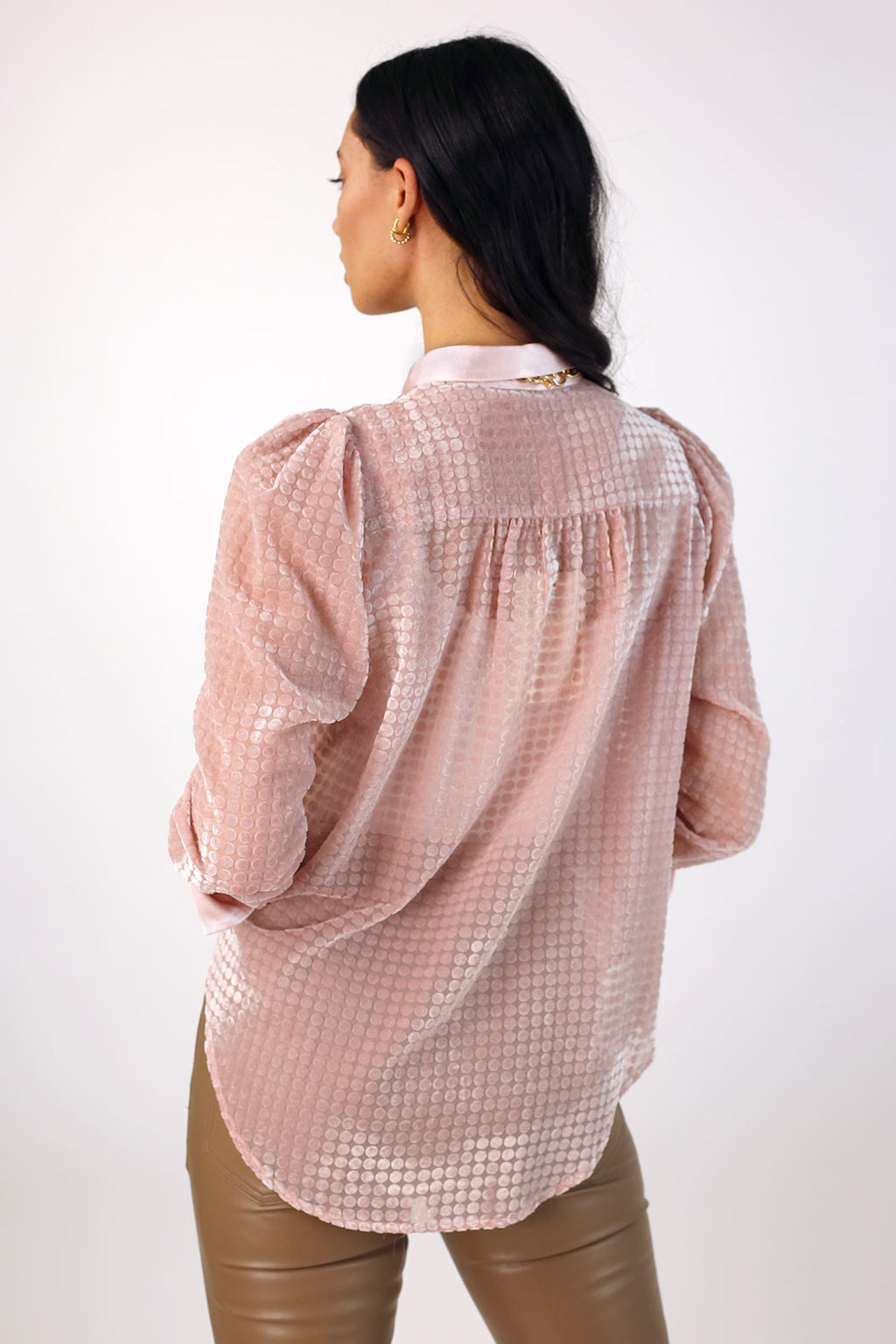 Soft Pink Luxury Statement Shirt - FINAL SALE