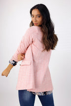 Pink Textured Blazer - FINAL SALE