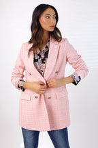Pink Textured Blazer - FINAL SALE