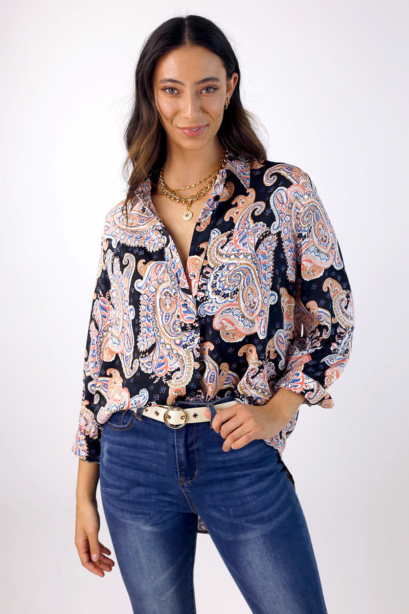 Paisley Silky Darling Shirt