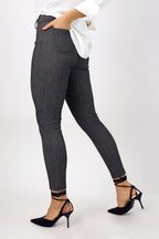 Herringbone Ponte Slim Pant - SALE
