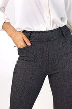 Herringbone Ponte Slim Pant - SALE