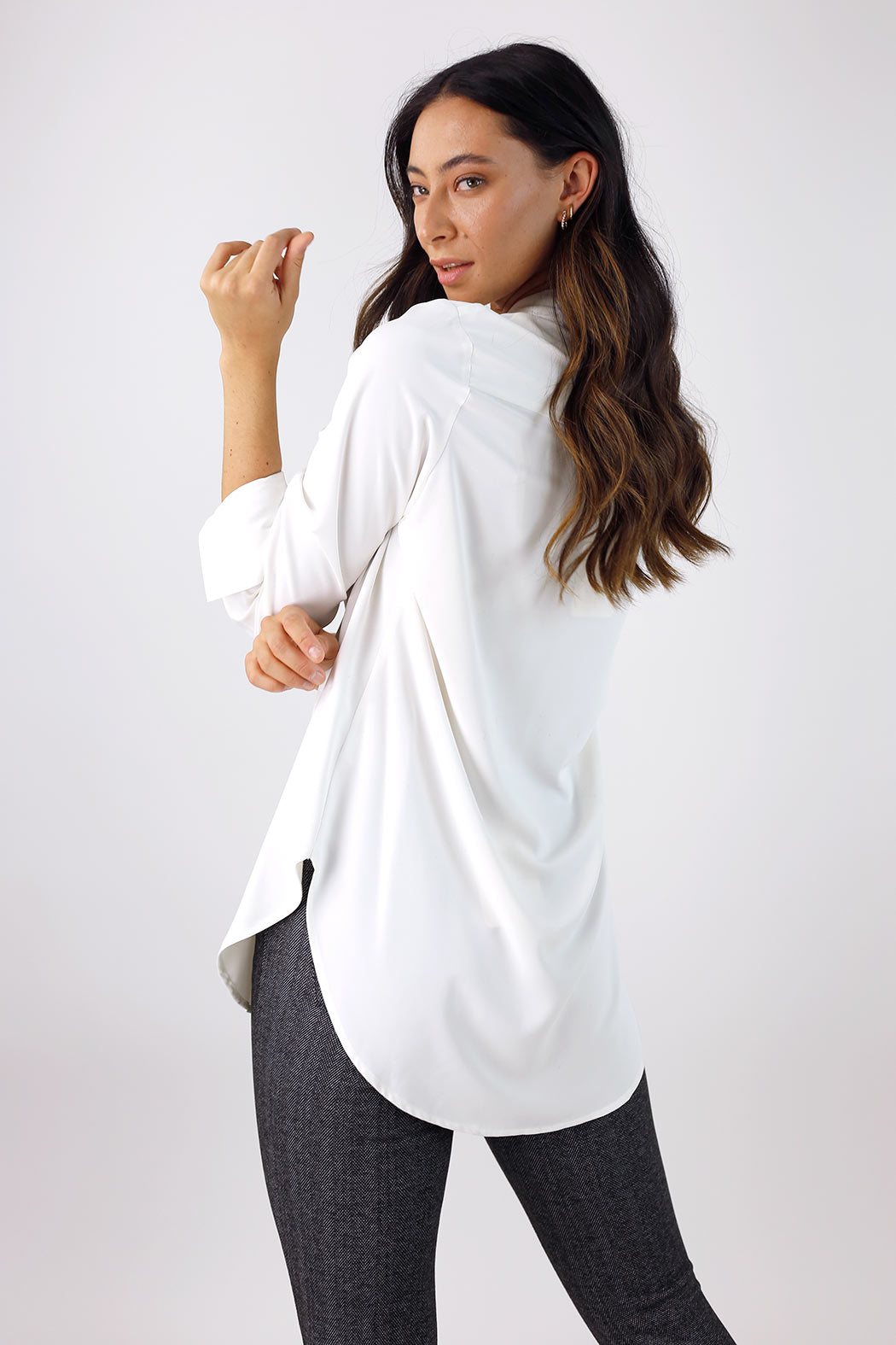 Ivory Soft Touch Asana Shirt - SALE
