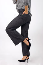 Herringbone Ponte Wide Flare - FINAL SALE