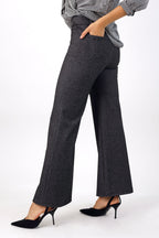 Herringbone Ponte Wide Flare - FINAL SALE