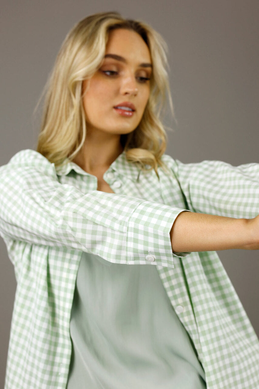 Green Check Pristine Shirt - SALE
