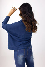 Navy Rib Pullover - SALE