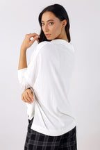 White Rib Pullover - SALE