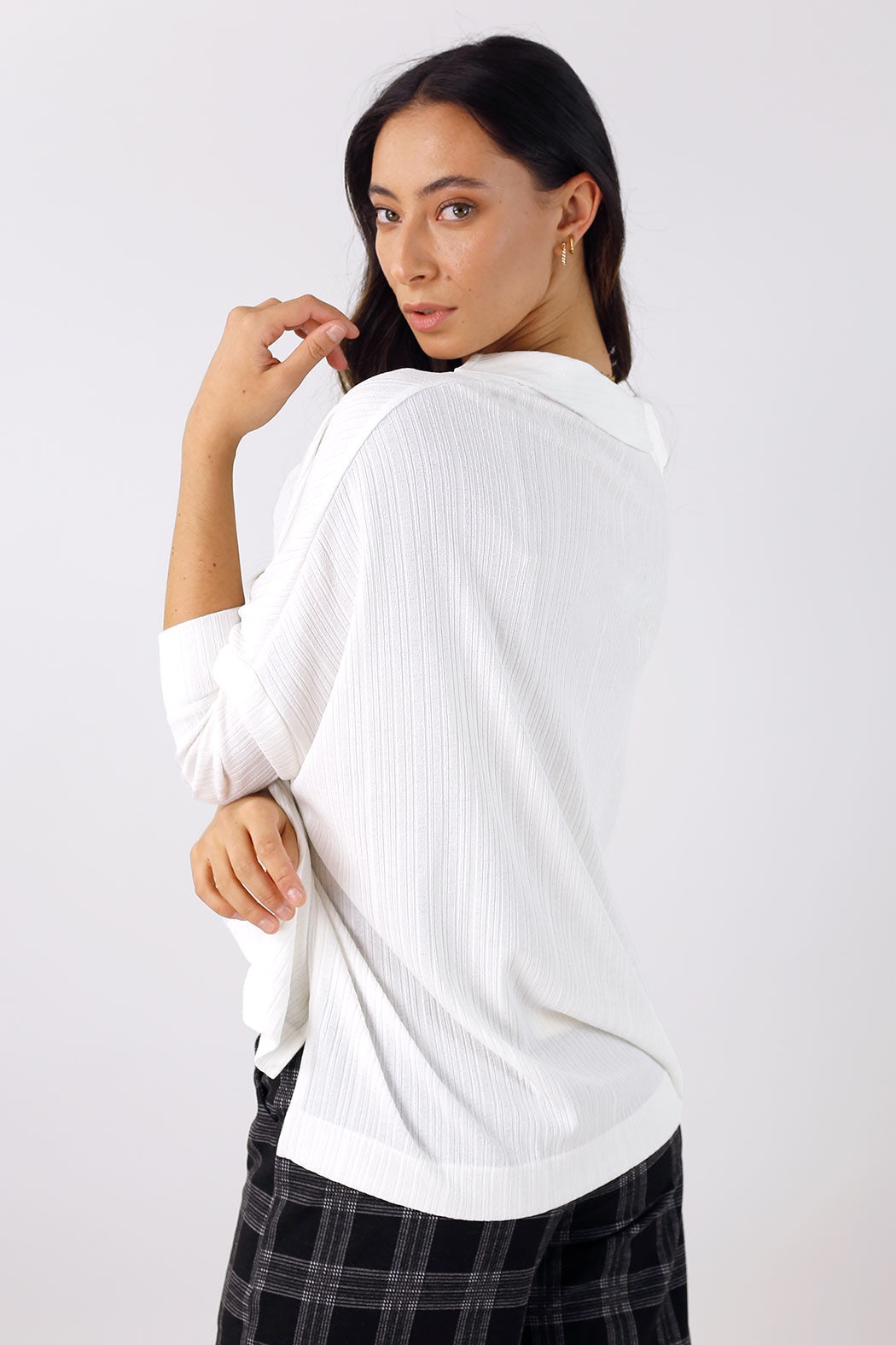 White Rib Pullover - SALE