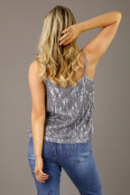 Silver Allure Sequin Cami