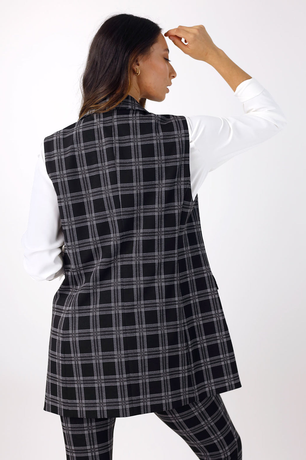 Charcoal Ponte Zippy Vest - FINAL SALE