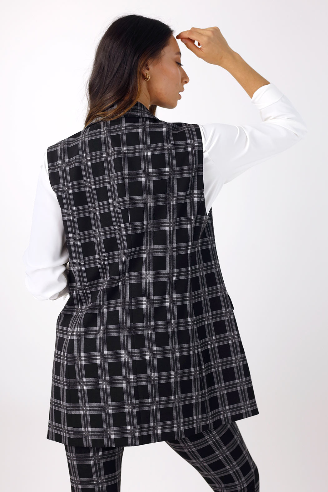 Charcoal Ponte Zippy Vest - FINAL SALE
