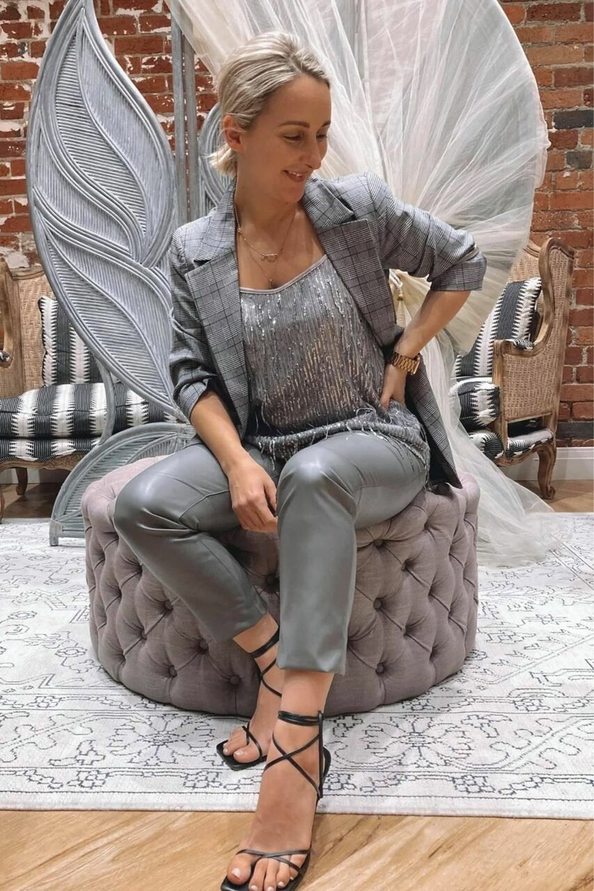 Silver Allure Sequin Cami