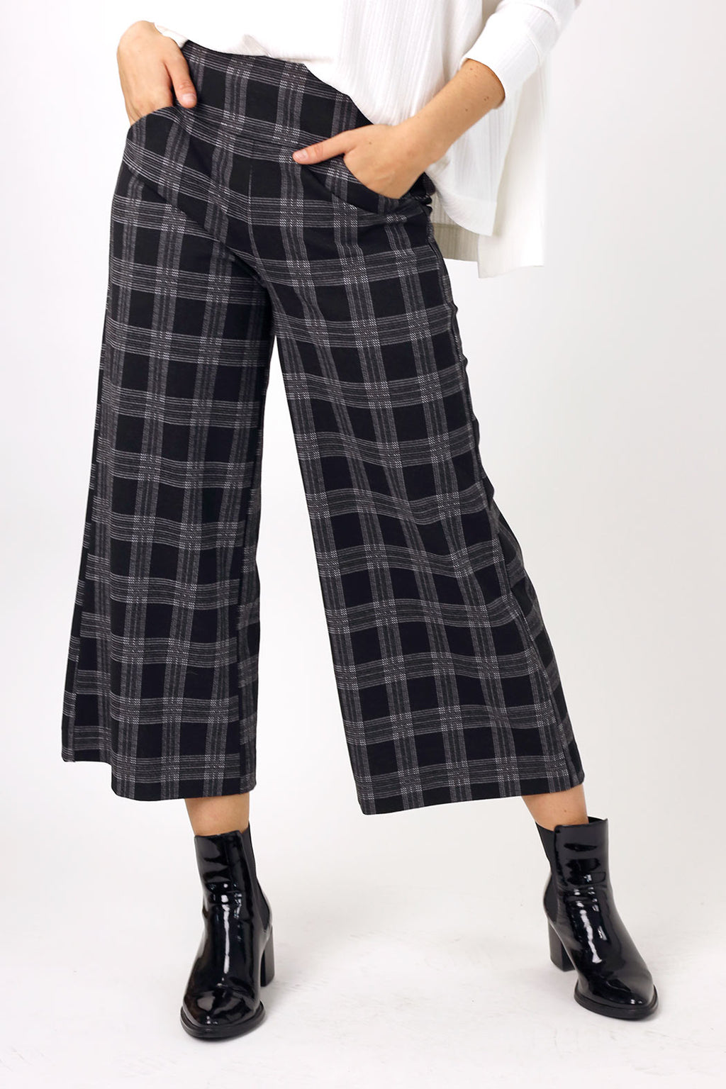 Charcoal Ponte Jet Culotte - SALE
