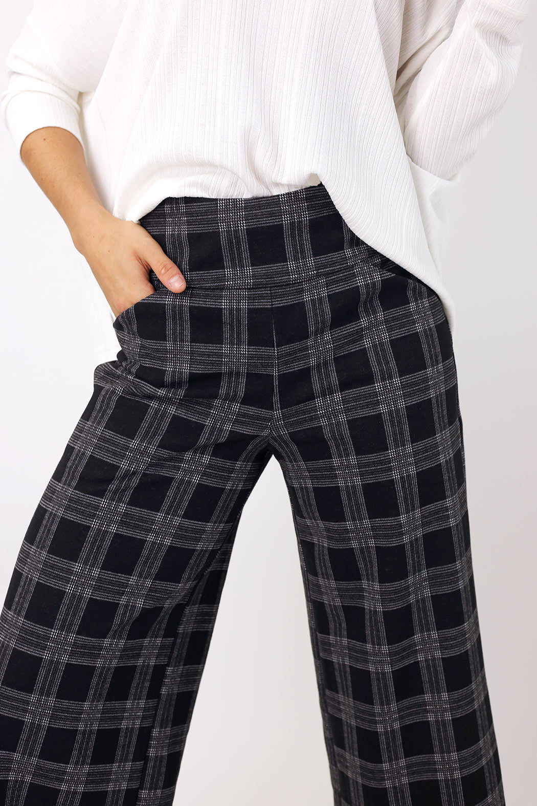 Charcoal Ponte Jet Culotte - SALE