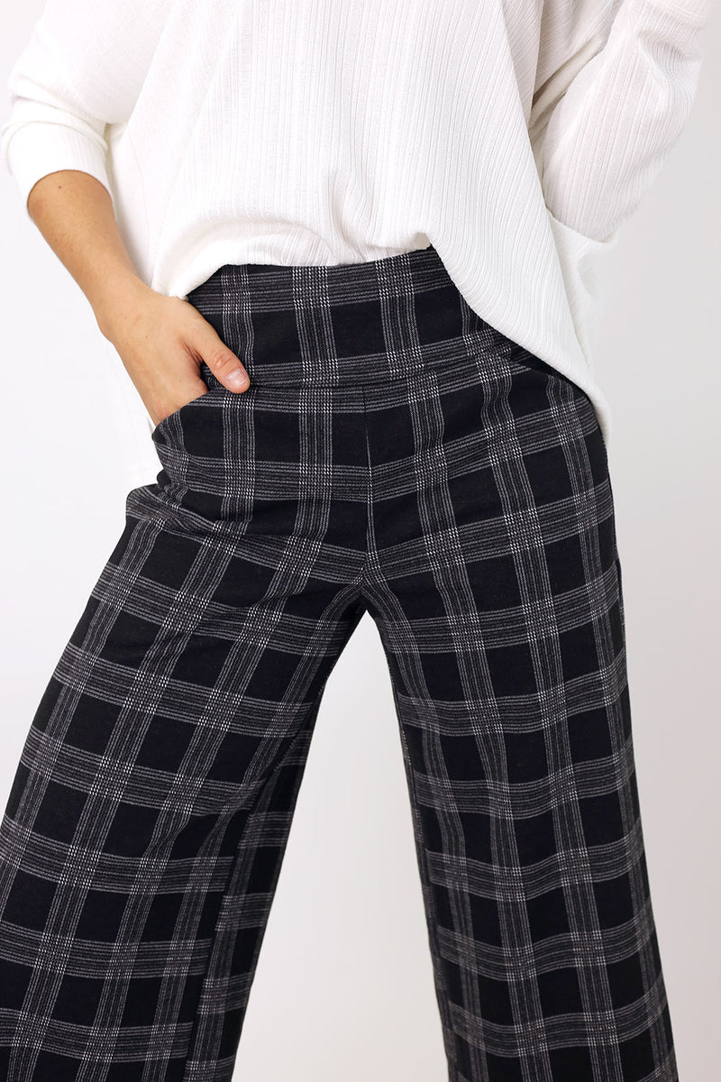 Charcoal Ponte Jet Culotte - SALE