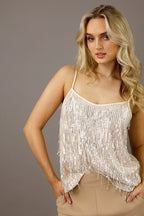 Ivory Allure Sequin Cami