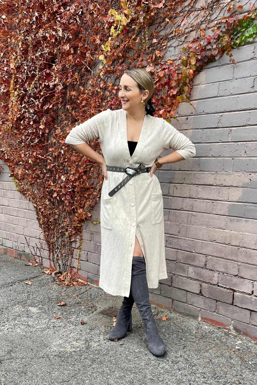 Oatmeal Luxury Woolly Sleek Cardi - FINAL SALE