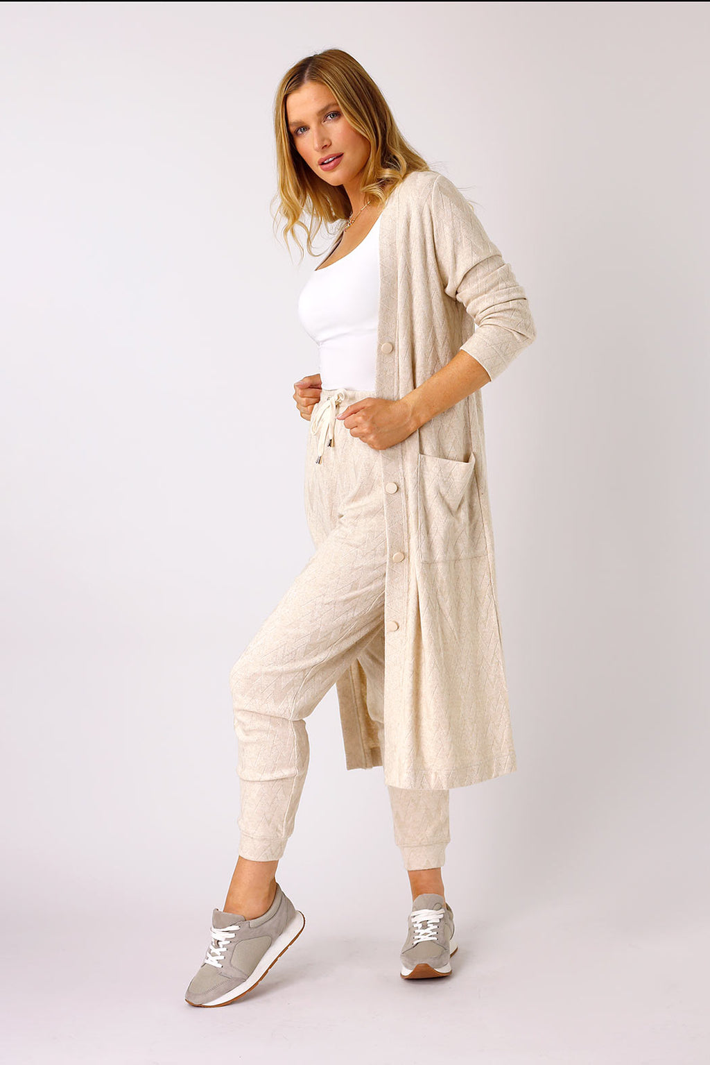 Oatmeal Luxury Woolly Sleek Cardi - FINAL SALE