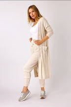 Oatmeal Luxury Woolly Sleek Cardi - FINAL SALE