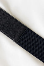 Black Diamante Buckle Belt
