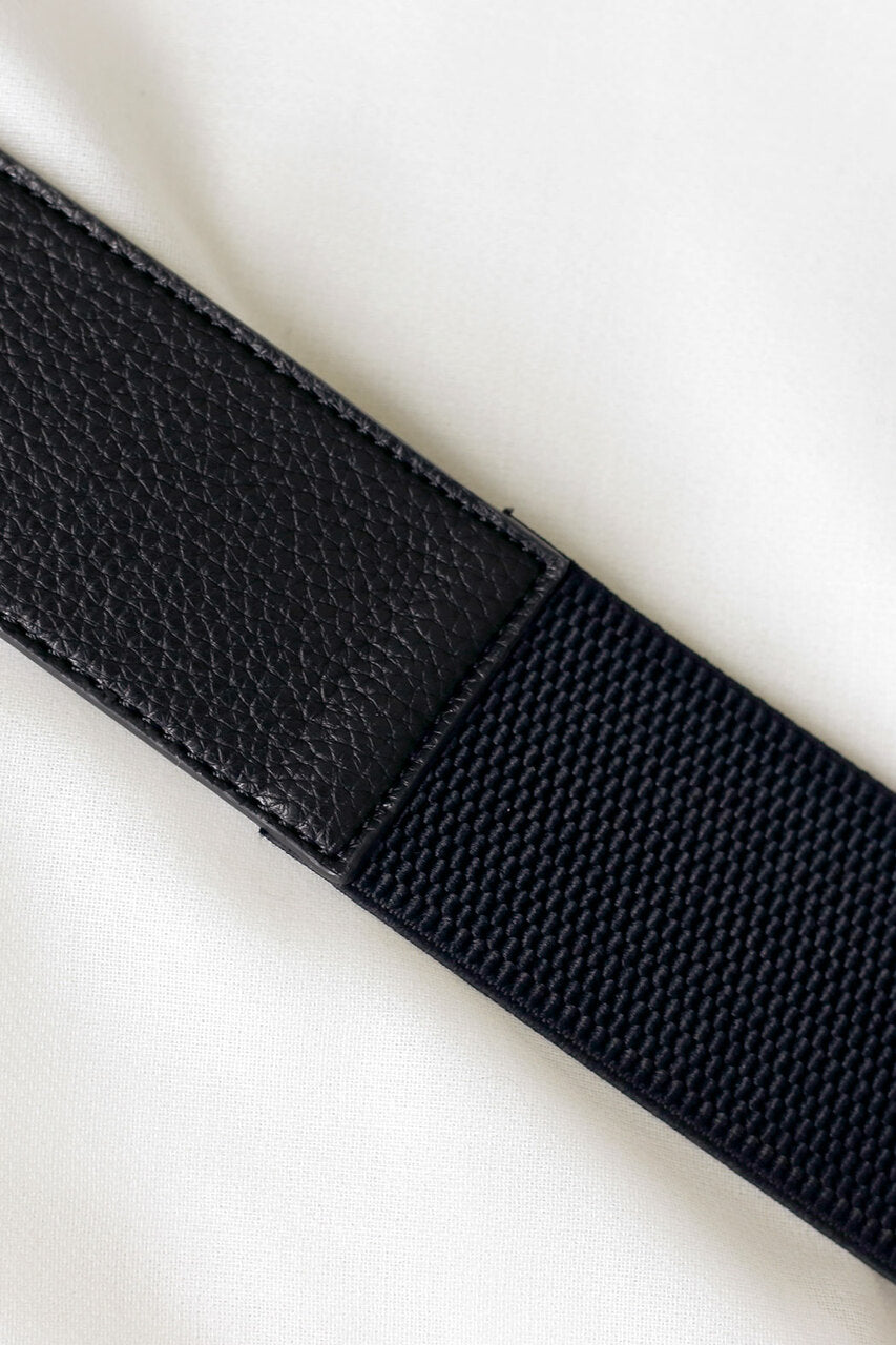 Black Diamante Buckle Belt