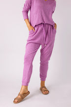 Fuschia Cable Woolly Lounge Pant - FINAL SALE
