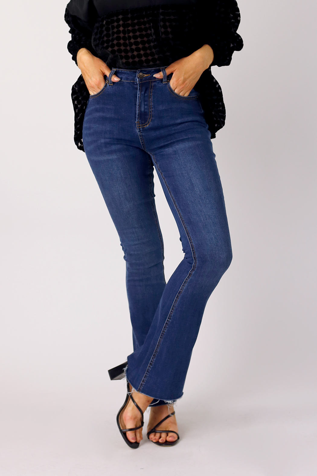 Mid Denim Flare Jean - SALE