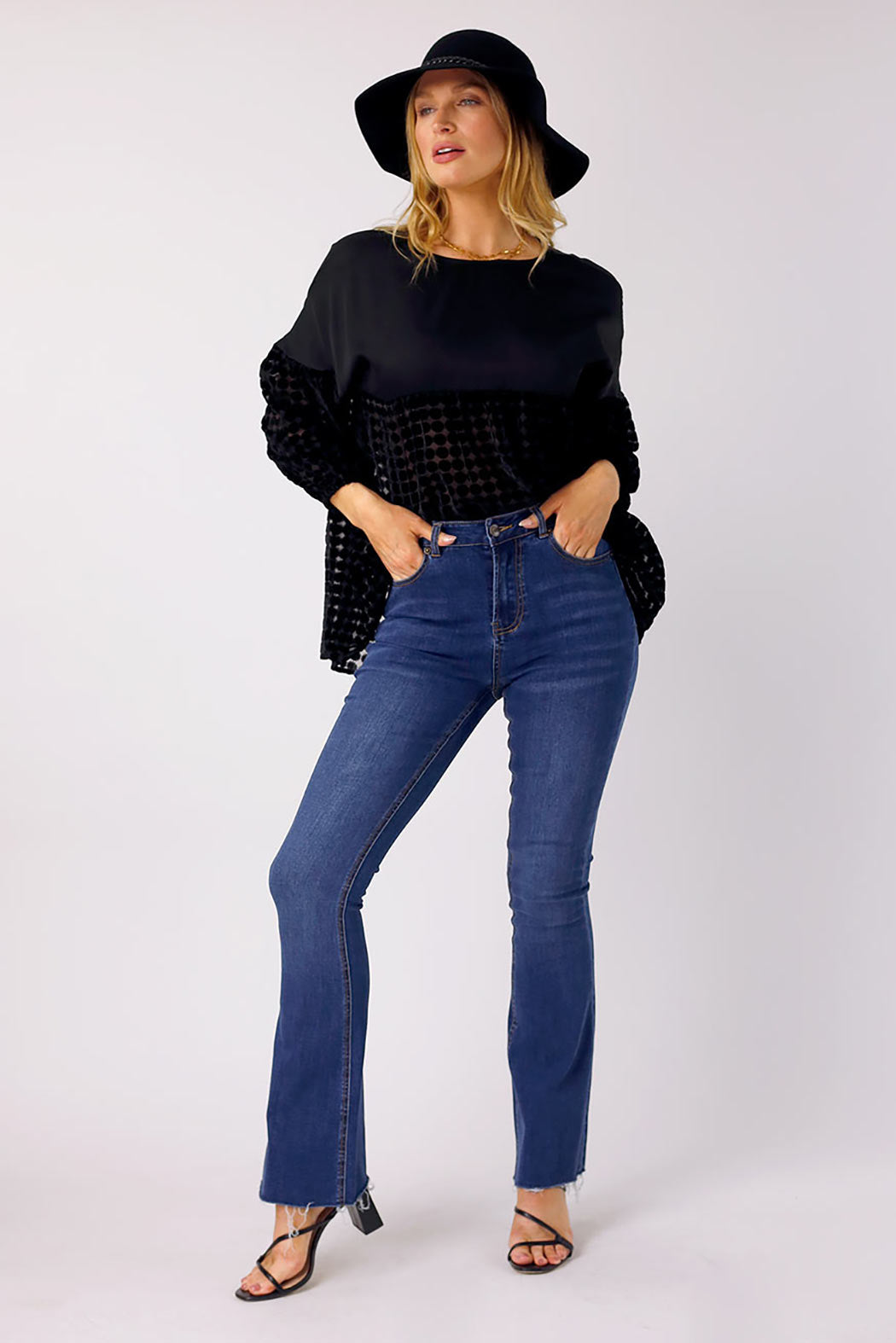 Mid Denim Flare Jean - SALE