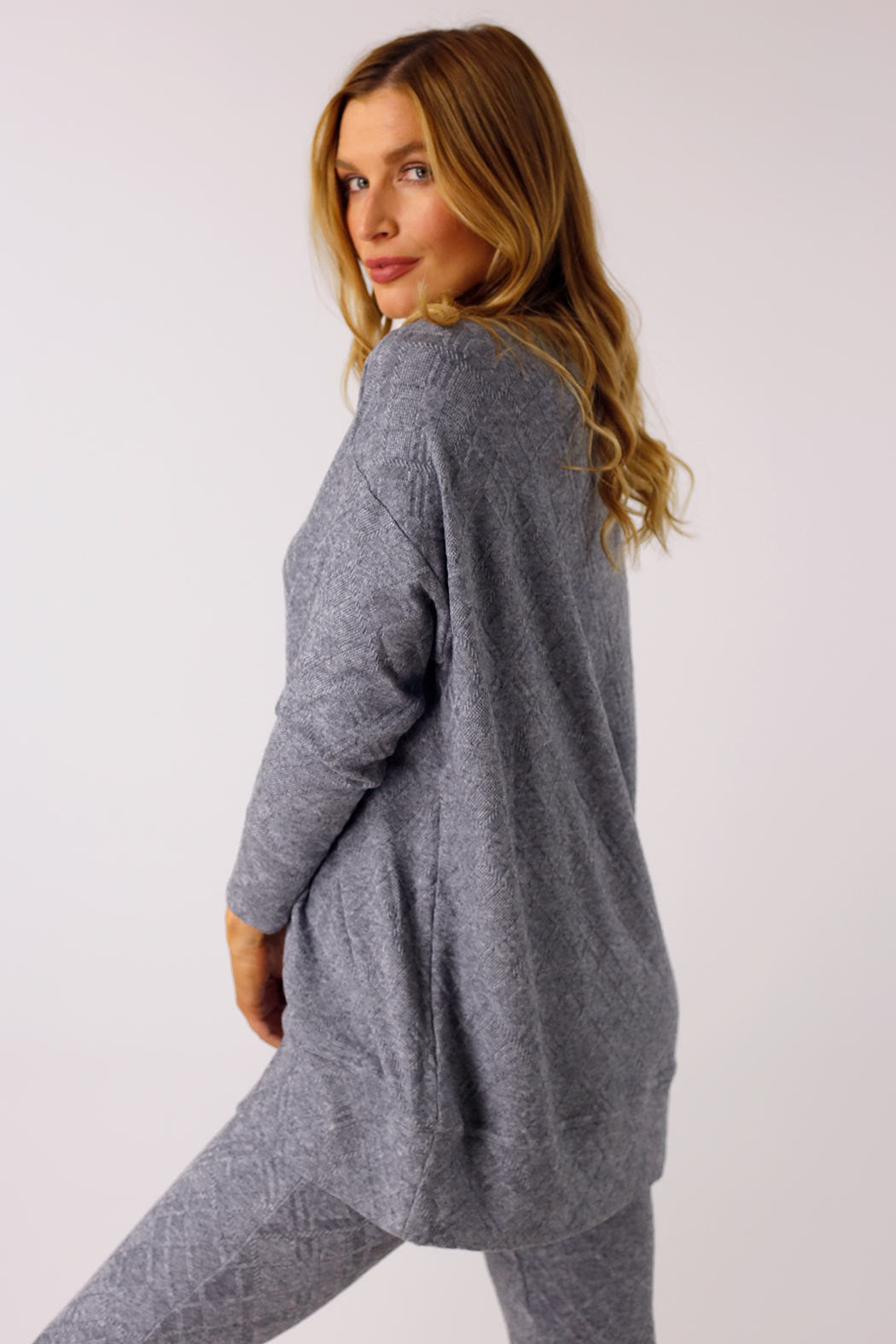 Grey Textured Valentina Jumper - FINAL SALE