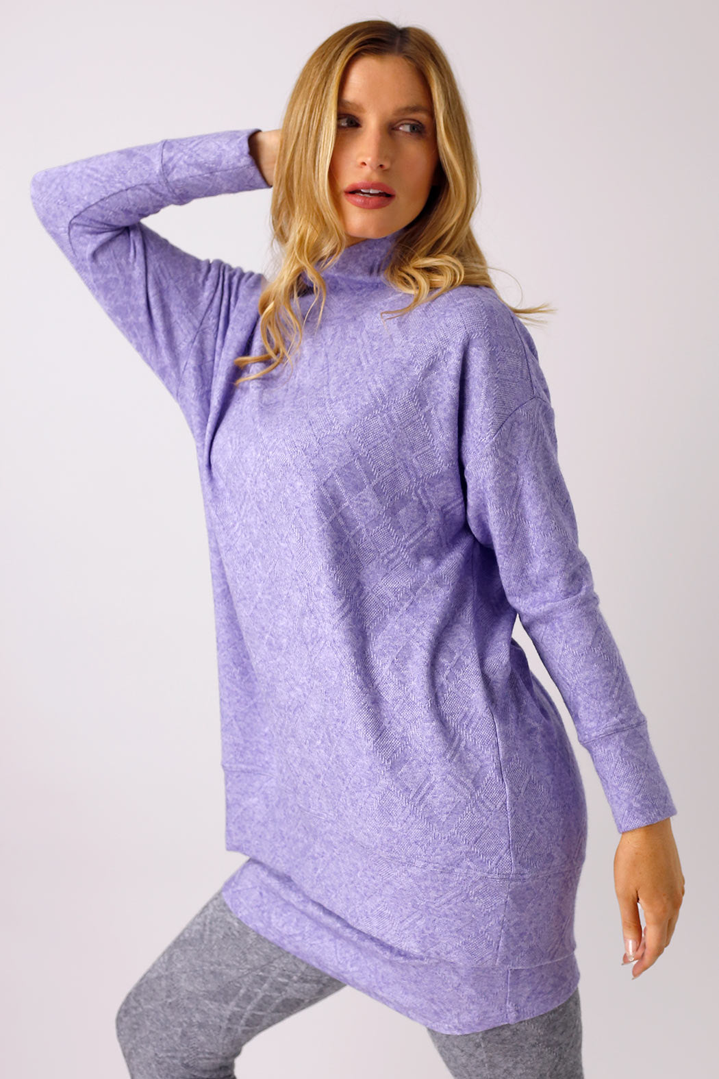 Lilac Textured Valentina Jumper - FINAL SALE