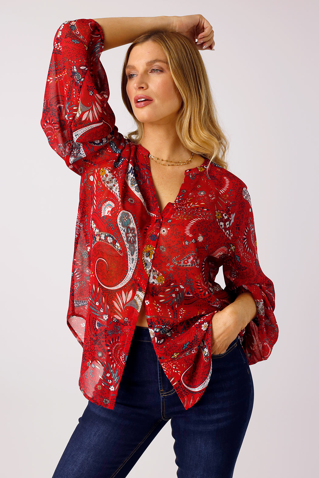 Red Amilia Shirt