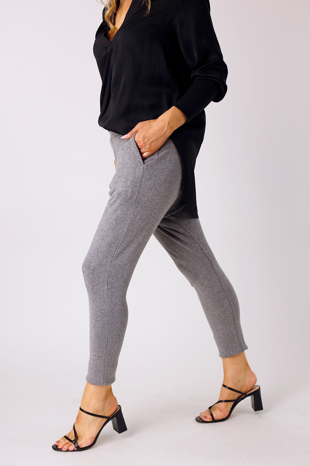 Grey Woolly Droppie - FINAL SALE