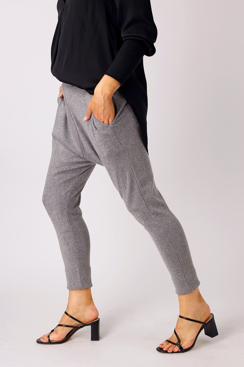 Grey Woolly Droppie - FINAL SALE