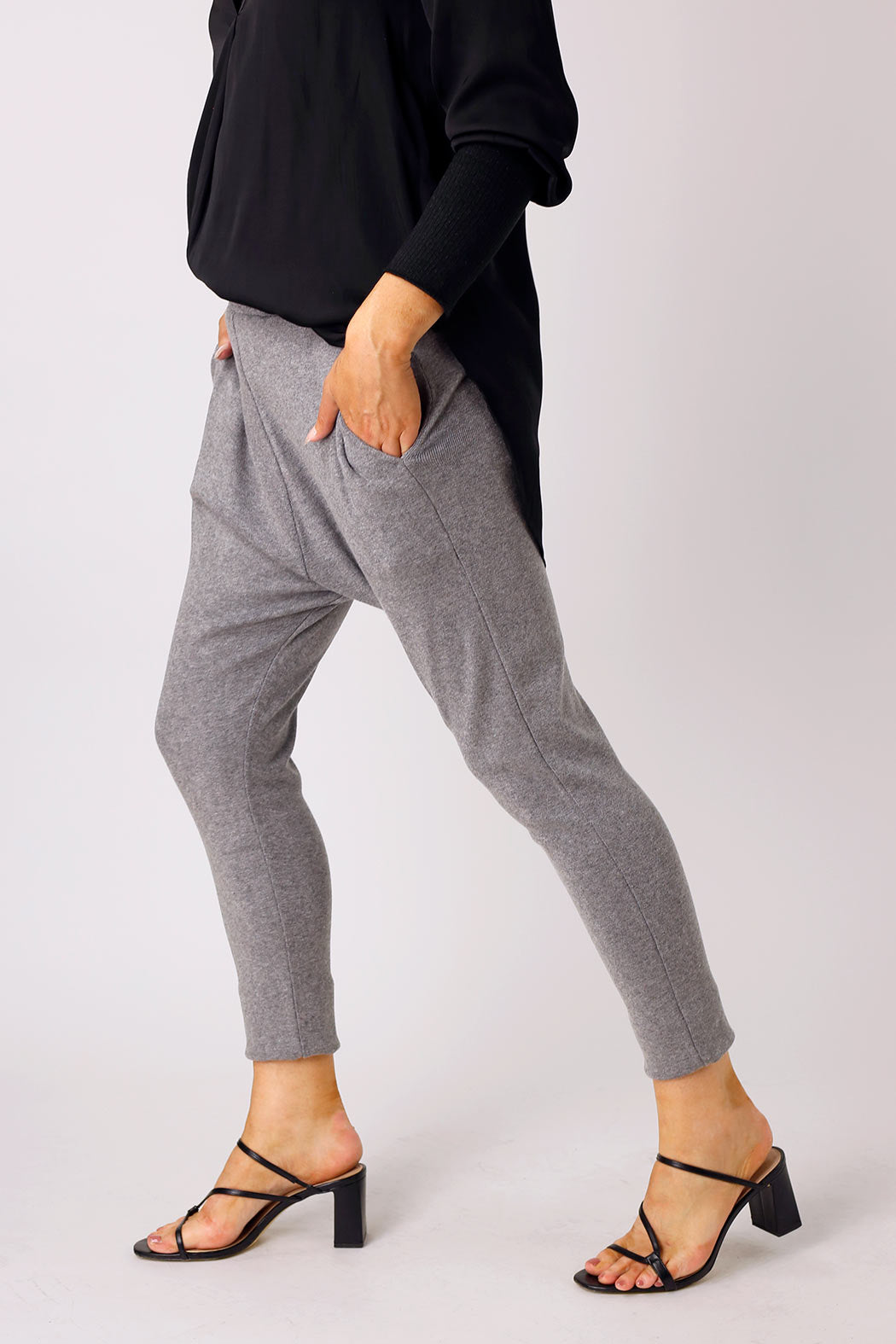 Grey Woolly Droppie - FINAL SALE