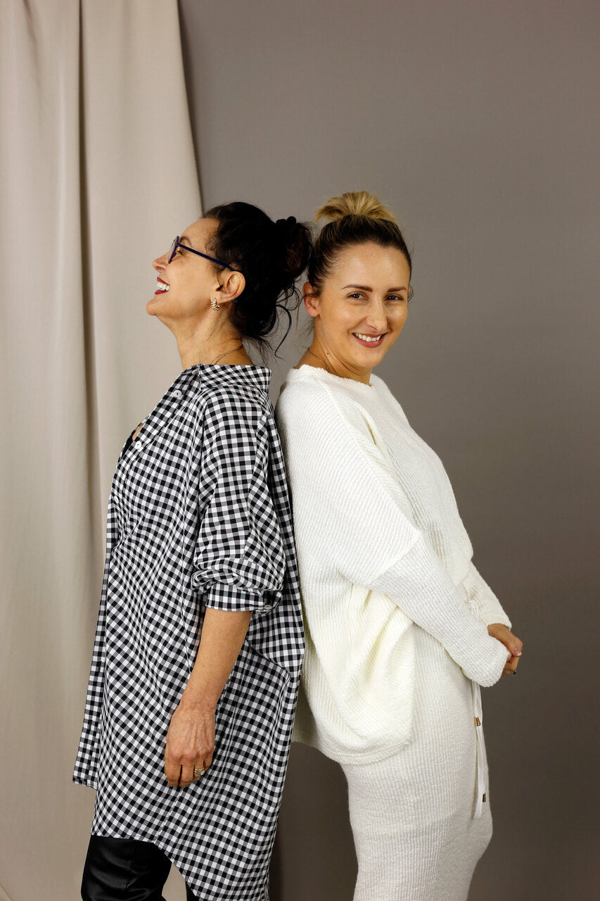 Black and White Blake Shirt - SALE