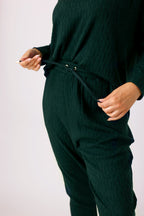 Teal Cable Woolly Lounge Pant - FINAL SALE