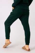 Teal Cable Woolly Lounge Pant - FINAL SALE