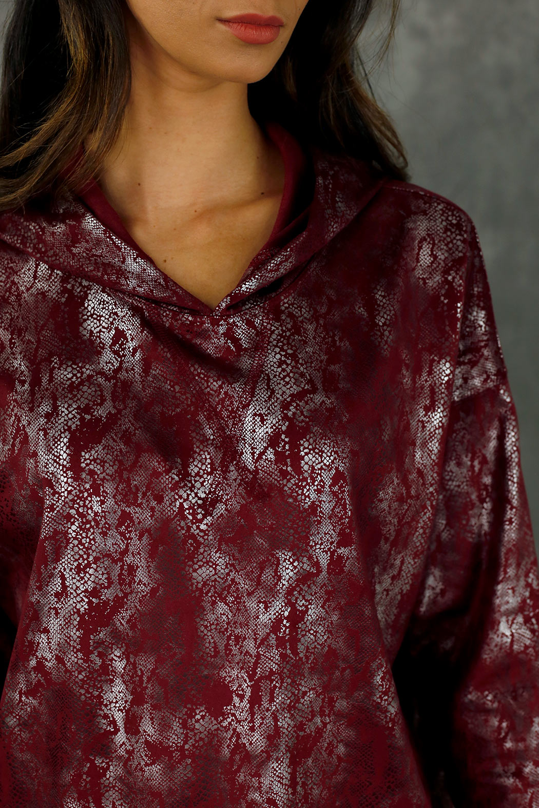 Red Slouch Hoodie - FINAL SALE