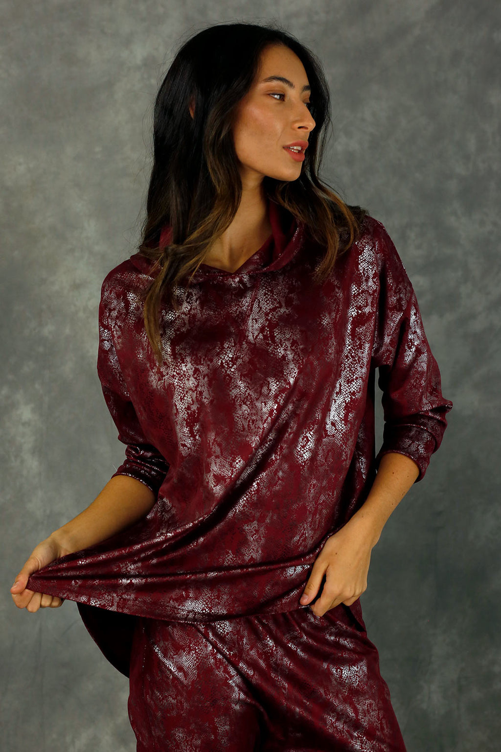 Red Slouch Hoodie - FINAL SALE